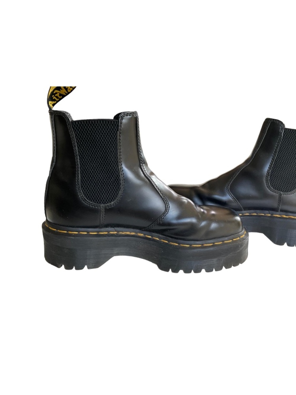 Doc Martens 2976 Quad Smooth Leather Platform Chelsea Boots - Picture 8 of 13